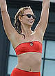 Karlie Kloss in red bikini in westerly pics