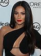 Shay Mitchell busty in a plunging jumpsuit pics