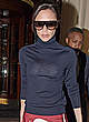 Victoria Beckham pokies in tight black top pics