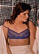 Angela Trimbur naked pics - see-through blue lace bra