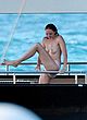 Lily Cole naked pics - exposing her boobs on a yacht
