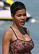 Teyana Taylor in a totally see-thru swimsuit pics