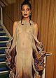 Indya Moore naked pics - braless in sheer evening gown