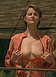 Charlotte Rampling naked pics - flashing her tits outdoor