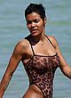 Teyana Taylor naked pics - posing in see through swimsuit