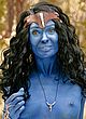 Ania Spiering naked pics - nude tits, blue body paint