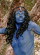 Ania Spiering naked pics - showing tits, blue body paint