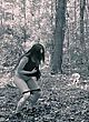 Erin R Ryan naked pics - bottomless, nude bush in woods