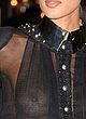 Cindy Bruna sheer black lace dress pics