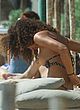 Jessica Aidi naked pics - nude boobs at the beach