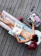 Audrey Tautou sunbathing topless pics