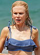 Nicole Kidman showing ass in a blue bikini pics