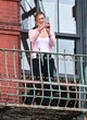 Karlie Kloss sexy on balcony in nyc pics