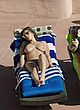Aria London naked pics - sunbathing topless