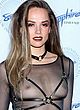 Tori Black naked pics - fully see-through black outfit