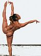 Katelyn Ohashi naked pics - posing naked in gymnastic pose