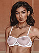 Kelly Gale naked pics - posing in a see-thru lingerie