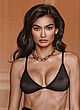 Kelly Gale naked pics - posing in black lingerie