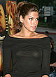 Eva Mendes showing tits in see-thru top pics