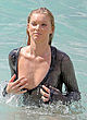 Elsa Hosk naked pics - posing wet and see-thru