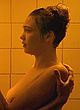 Aomi Muyock nude tits & kissing in shower pics