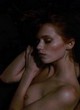 Abbey Lee naked pics - lying nude showing tits, lesbo