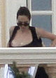 Angelina Jolie naked pics - nude tits on the hotel balcony