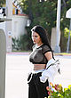 Claudia Alende naked pics - out in black mesh top, sexy