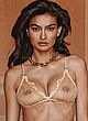 Kelly Gale naked pics - see through yellow lingerie