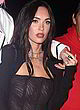 Megan Fox out in black sheer top pics