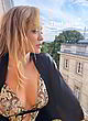 Rita Ora naked pics - posing in a see through top