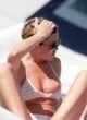 Abigail Clancy naked pics - shows boobs on the yacht