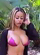 Alexis Skyy naked pics - nipple slip in pink bikini