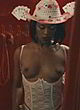 Samira Carvalho flashing her medium breasts pics