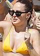 Rumer Willis sheer yellow bikini pics