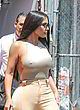Kim Kardashian visible nipples in tight top pics