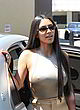 Kim Kardashian naked pics - visible nipples in sexy top