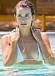 Rachel McCord naked pics - nip slip in white bikini