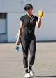 Lori Harvey naked pics - wore all-black workout gear