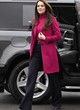 Kate Middleton out in a bright pink coat pics