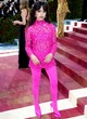 Jenna Ortega at met gala in a pink ensemble pics