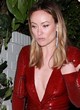 Olivia Wilde naked pics - visible nipples in red dress