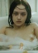 Olivia Cooke naked pics - shows boobs in bathtub
