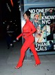 Rihanna wears a red ensemble in nyc pics