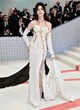 Anne Hathaway white tweed versace gown pics