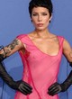 Halsey naked pics - see-through to tits in dress