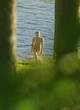 Andrea Winter naked pics - naked by the lake in woods