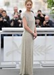 Jennifer Lawrence posing in crochet dior dress pics