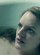 Elisabeth Moss naked pics - flashing tits in bathtub scene