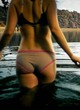 Lena Klenke naked pics - wet underwear in water, tits
